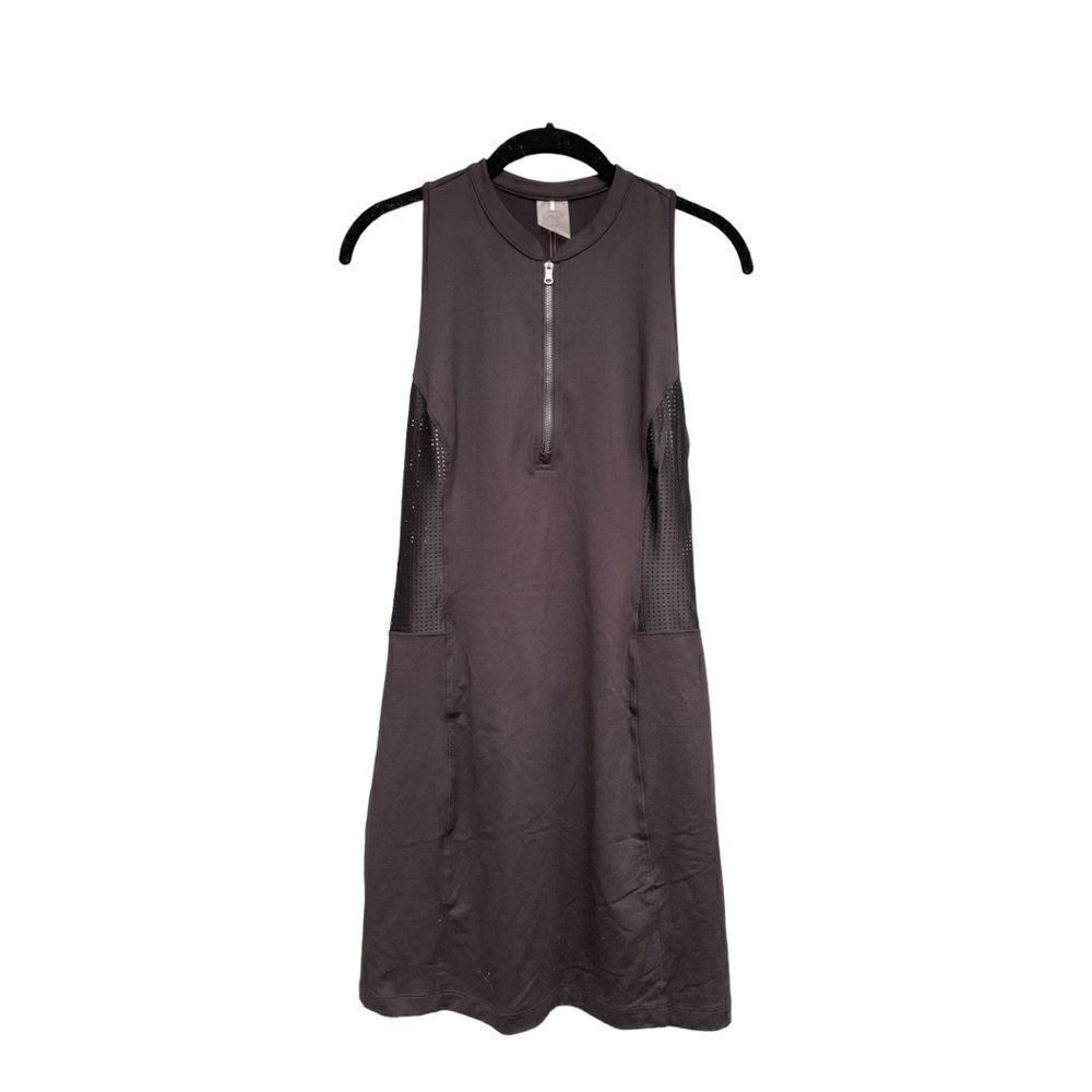 NWT CALIA by Carrie Underwood Perforated Sleeveless Golf Dress Black XS - Picture 5 of 11